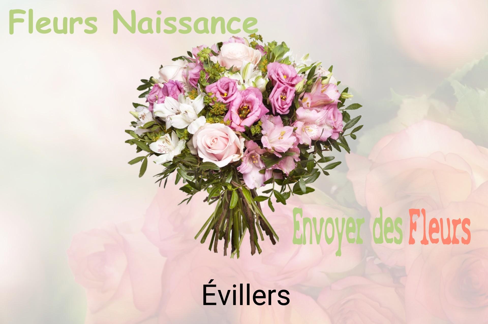 Bouquet de fleurs de naissance livré à Évillers